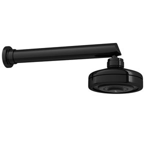 20 chuveiro de parede com tubo reto deca acqua plus black noir