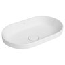 01 cuba oval de sobrepor 50cm branco