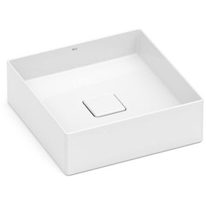 06 cuba de apoio 35x35 com mesa para metal t8 terra branco roca