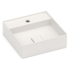 01 cuba de apoio 400x400mm com mesa t9 terra branco roca