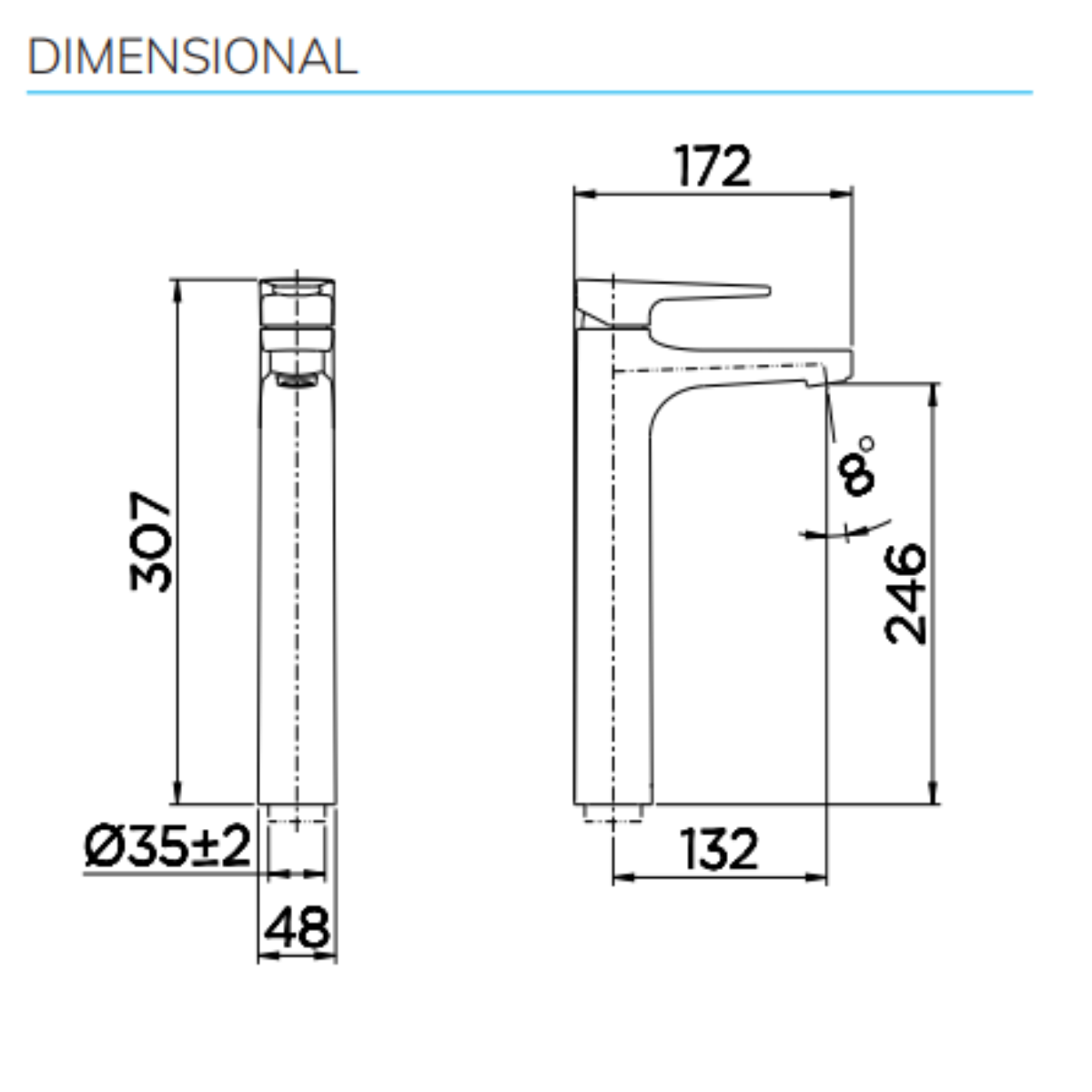 04 monocomando bica alta de mesa para lavatorio coldstart lift cromado